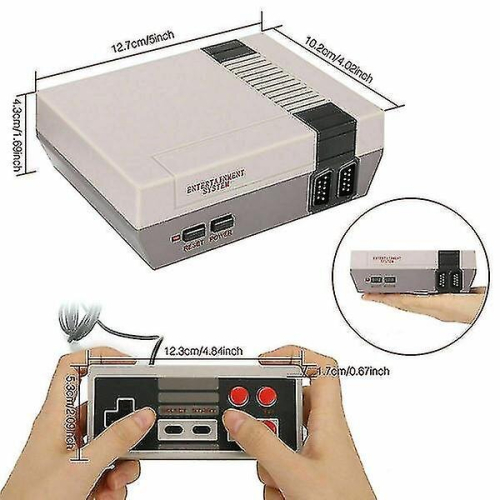 Game Console 620 Built-in Mini Classic Nes Games W/ 2 Controllers Retro Kid Gift 2