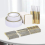 175x Disposable Tableware Plastic Plate For Catering Wedding Gold Rim 5