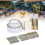 175x Disposable Tableware Plastic Plate For Catering Wedding Gold Rim 4