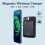 10000mAh LED Wireless Magnetic Mobile Phone Power Bank Fast Charging 6