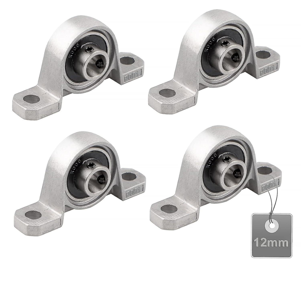 4 Pieces Pillow Block Bearings, Ball Bearing, Ball Bearings, Zinc Alloy Bearings, Pillow Block Bearings, Ball Bearings, With Solid Cast Iron Base (Siz 6956163204110