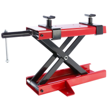 AREBOS Motorbike Lift | Motorcycle jack | 500kg | Red | Spindle drive | 95 to 375 mm Height adjustable