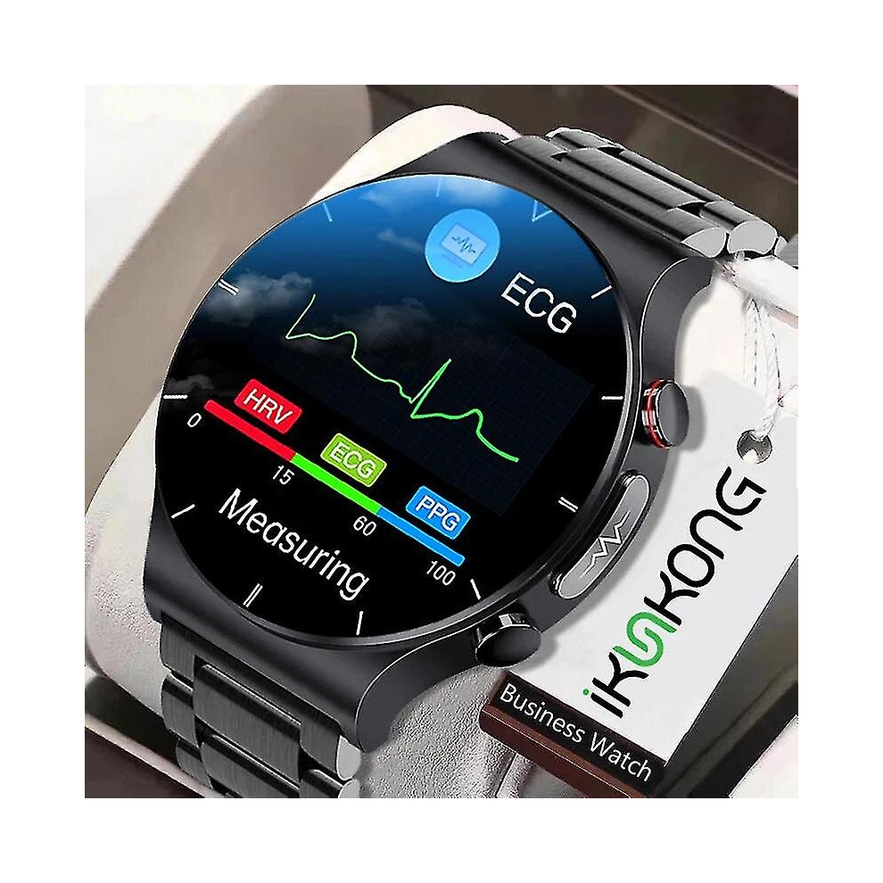 Ecg Ppg Smart Watch Men Blood Pressure Heart Rate Watches Ip68 Waterproof Fitness Tracker Smartwatch 6956163208187