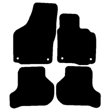 VW Scirocco 2008 onwards Black Tailored Car Mats Autostyle