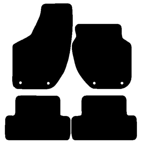 Volvo V40 2012 onwards Black Tailored Car Mats Autostyle