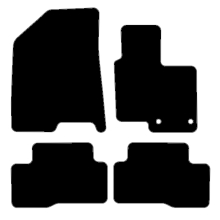 Hyundai Tucson Hybrid 2020+ Black Tailored Car Mats Autostyle | UK Made, CAD-CAM Fit, Anti-Slip Backing, Fixings Included
