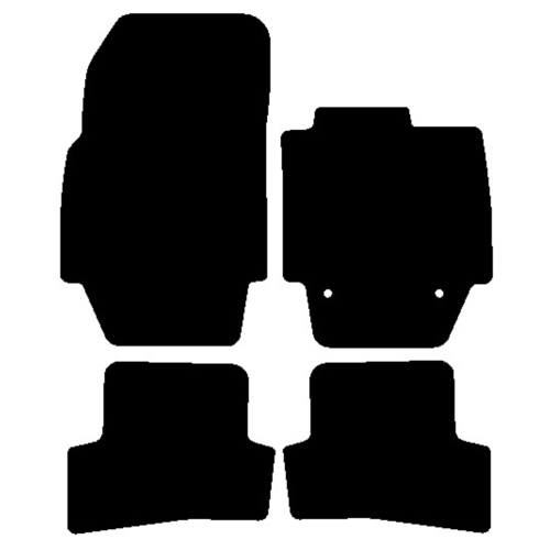 Renault Captur 2013-2020 Black Tailored Car Mats Autostyle