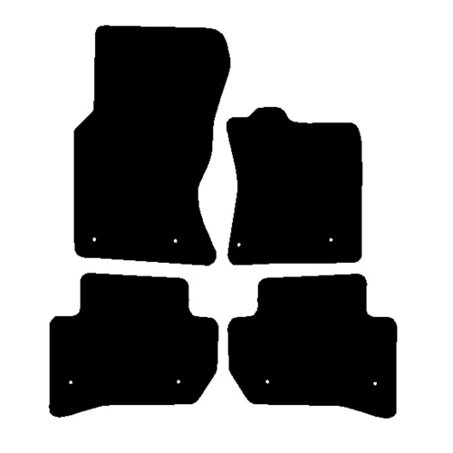 Jaguar F-Pace Manual 2016 onwards Black Tailored Car Mats Autostyle