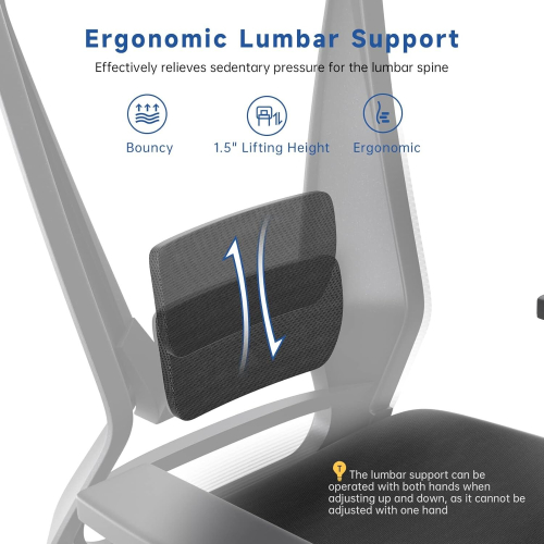 Black Office Chair Adjustable with Headrest 2