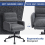 Office Chairs Faux Cashmere Adjustable ComfortableFaux Fur Dark Grey 7