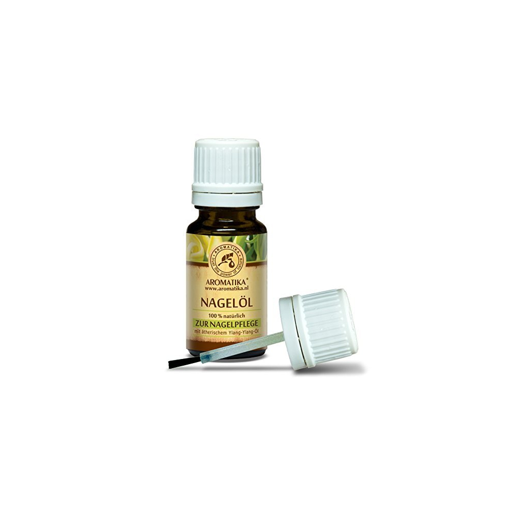 Aromatika Trust The Power Of Nature Nail Oil Cuticle 10Ml - Includes A Mix Of 100% Pure & Natural Grapeseed - Jojoba - Lemon - Ylang Essential Oils - For Nail Growth - Strength