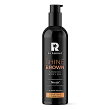 Shine Brown Premium XXL Tan Accelerator Oil, for Sunbed & Outdoor Sun,Tanning Achieve a Natural Tan with Natural Ingredients. Coconut Oil, Walnut Oil,