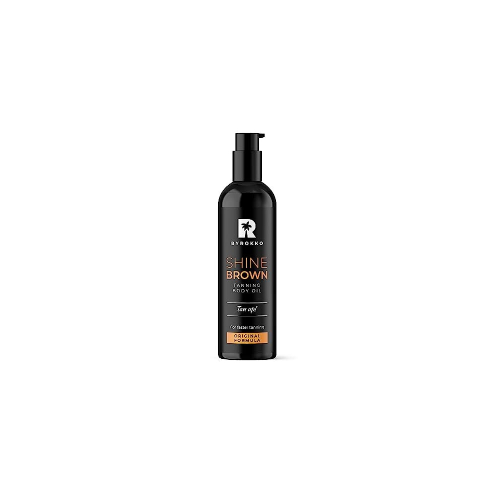 Shine Brown Premium XXL Tan Accelerator Oil, for Sunbed & Outdoor Sun,Tanning Achieve a Natural Tan with Natural Ingredients. Coconut Oil, Walnut Oil,