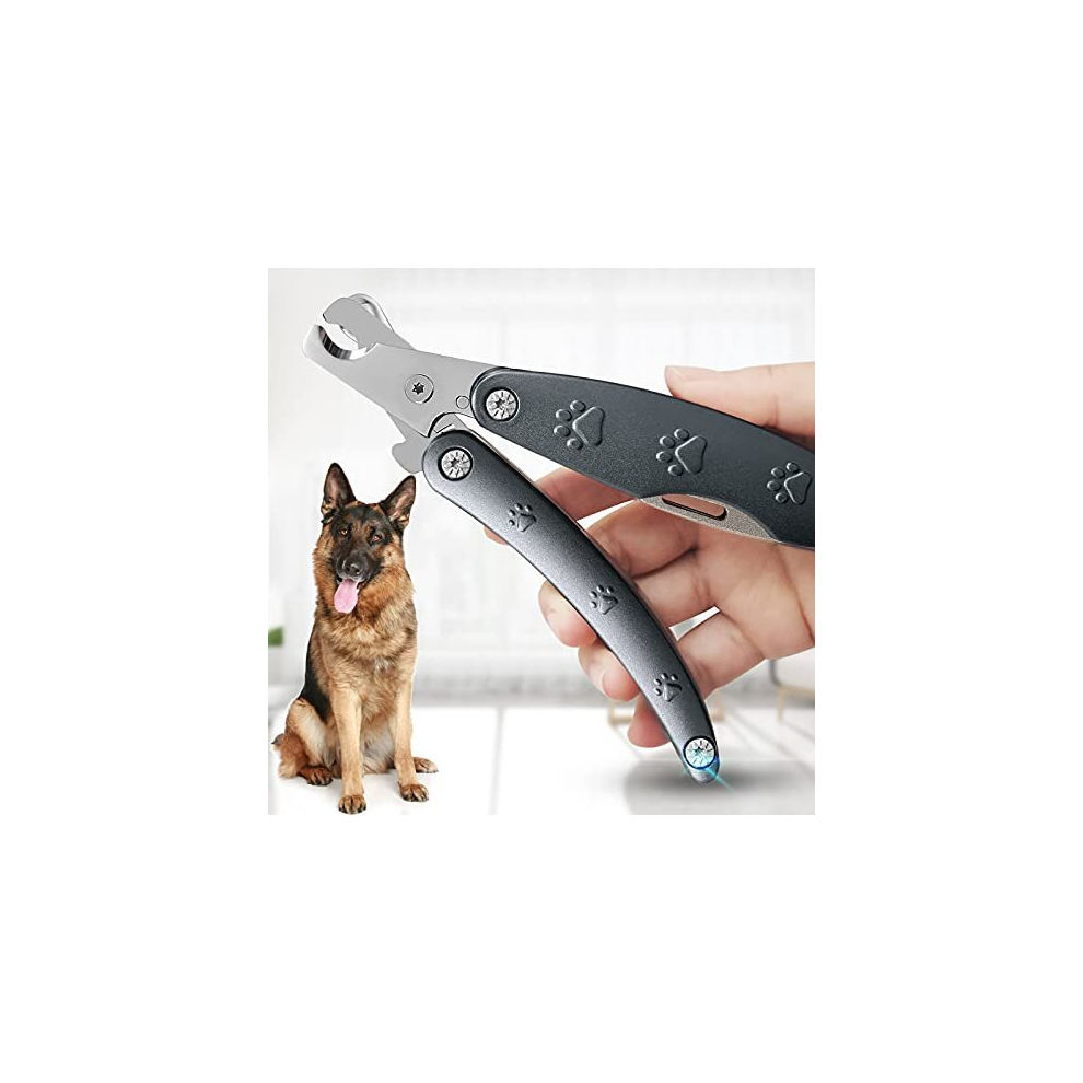 Best Dog Nail Trimmer for Anxiety Sensitive Dog, Quiet Sharpest Smoothest Dog Nail Clippers for X Large Medium Small Size Breed, Heavy Duty Metal Dog