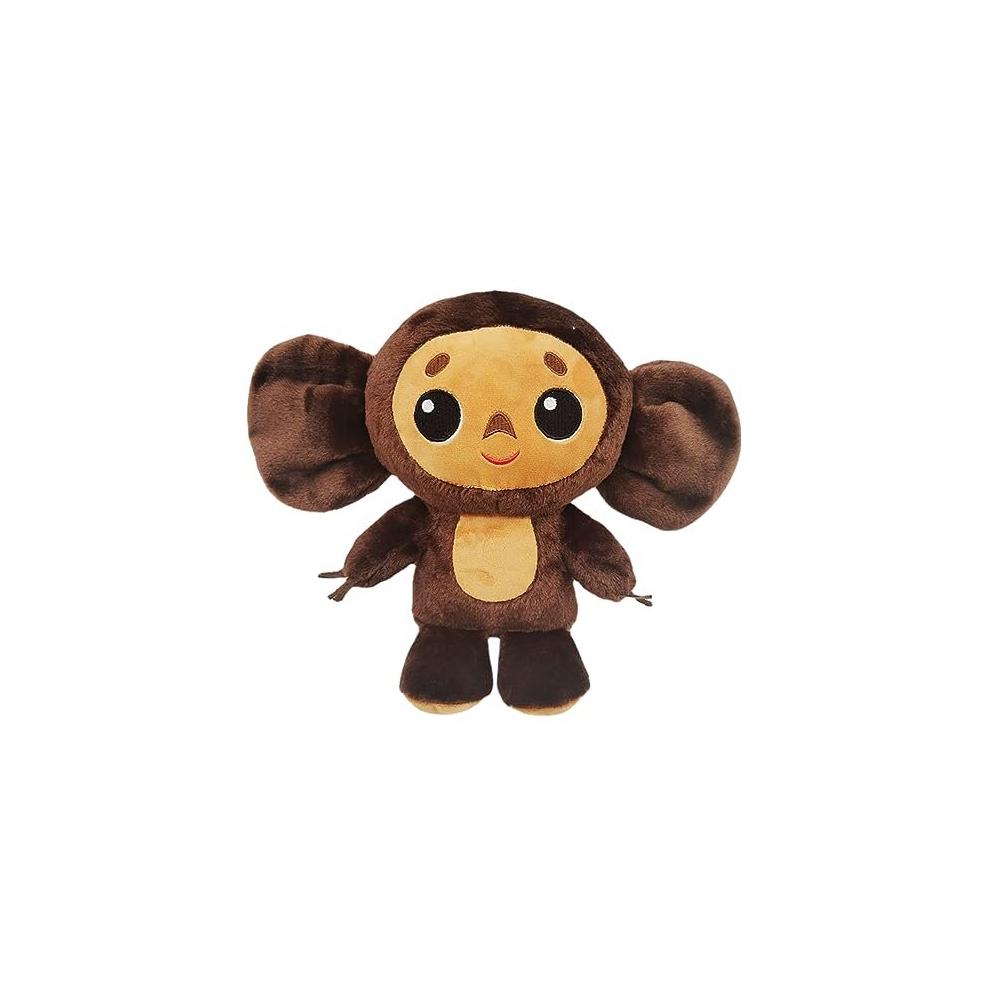 Cheburashka Monkey Big Ear Plush Doll, Cheburashka Monkey Soft Hug Pillow, Cheburashka Monkey Figure Plush Toy Gift for Kids Girls Boys Friends