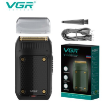 (Black) VGR Shaver Professional Razor Electric Shaving Machine Portable Beard Trimmer Rechargeable Razor Mini Shaver for Men V-353