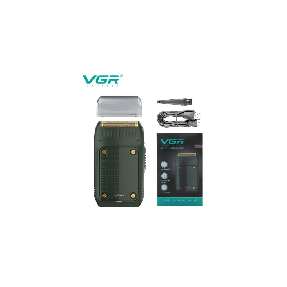 Green (Green) Vgr Shaver Professional Razor Electric Shaving Machine Portable Beard Trimmer Rechargeable Razor Mini Shaver For Men V-353