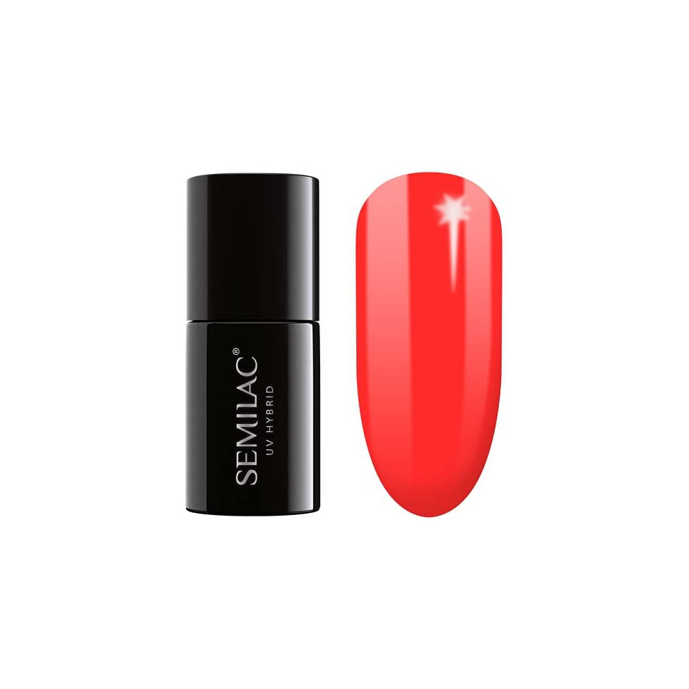 Semilac 570 Neon Watermelon Nail Uv Gel Polish | Long Lasting And Easy To Apply | Soak Off Uv/Led | Perfect For Home And Professional Manicure And Pedicure 7