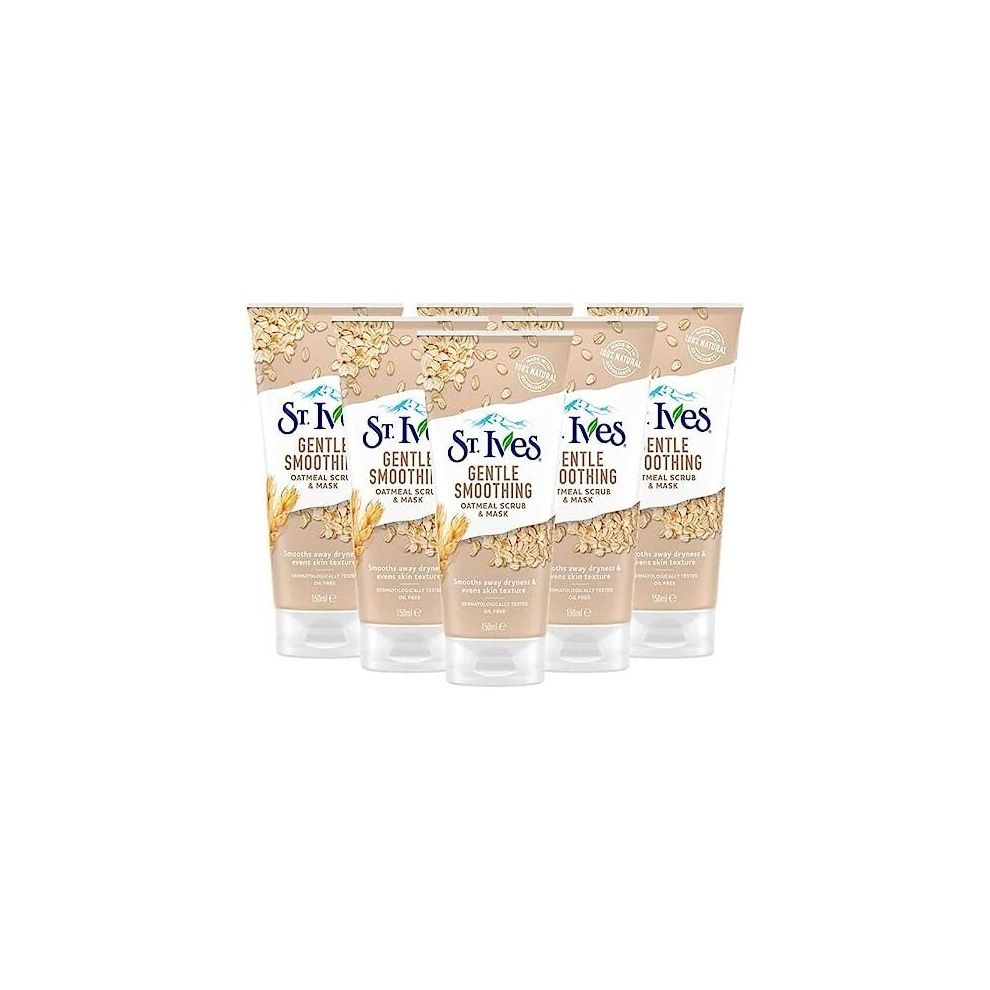 St Ives 150ml Gentle Smoothing Oatmeal Scrub & Mask (6 Pack)