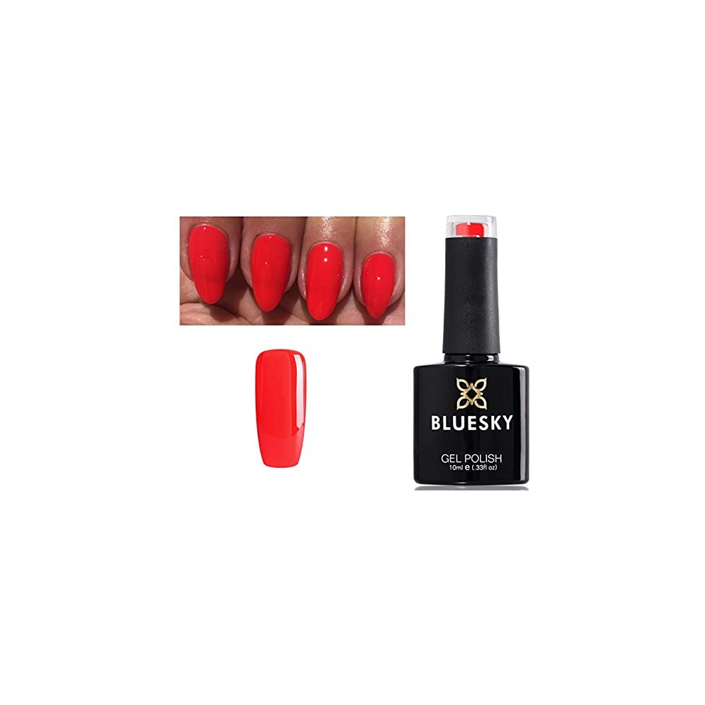 Bluesky Red Alert Nail Gel Polish 63918 Uv Led Soak Off 10Ml
