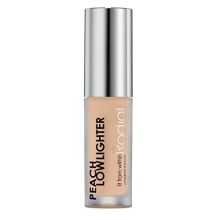 Peach Lowlighter Deluxe - 1.6 ml - Non-shimmer Formula for Deeper Skin Tones, Caffeine + Hyaluronic Acid + Vit E, Weightless, Illuminating Effect,