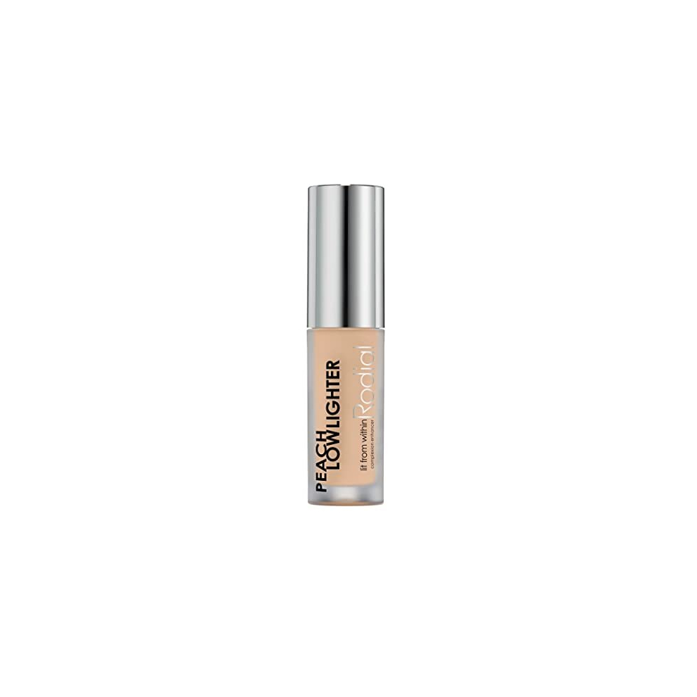 Peach Lowlighter Deluxe - 1.6 ml - Non-shimmer Formula for Deeper Skin Tones, Caffeine + Hyaluronic Acid + Vit E, Weightless, Illuminating Effect,