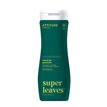 ATTITUDE Gel Doccia, EWG Verificato, Testato Dermatologicamente, Vegan, Olive Leaves, 16 Fl Oz