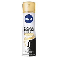 Black & White Invisible Silky Smooth Anti-Perspirant Spray (6 x 150ml), 48hr After Shaving Deodorant for Women, Anti-Perspirant Spray for Women,