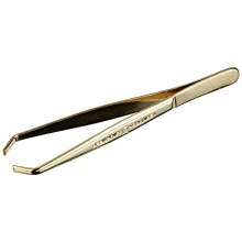 9cm Gold Plated Tong Eyebrow Tweezers