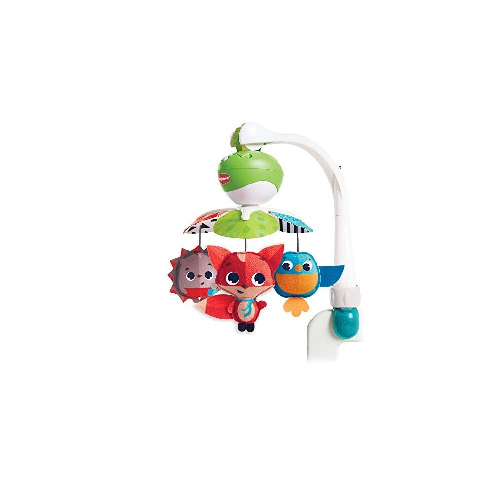 Take Along Mobile, 3-in-1 Baby Mobile for Cot, 0+ Months, Portable Music Mobile for Pram, Multi-Use with 3 Connectors, 5 Melodies, 30 Minutes of