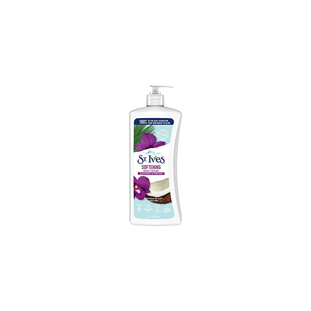 Softening Hand & Body Lotion Moisturiser for Dry Skin Coconut & Orchid Made with 100% Natural Moisturisers 21 oz / 621ml