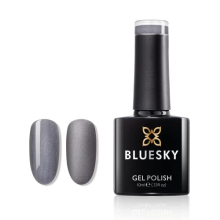 Gel Nail Polish, Evil Queen Ch20, Grey Glitter, Long Lasting, Chip Resistant, 10 ml (Requires Curing Under UV LED Lamp)