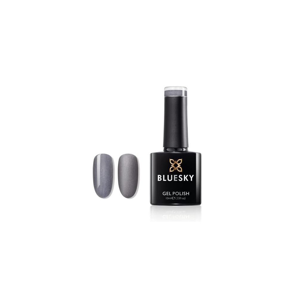 Gel Nail Polish, Evil Queen Ch20, Grey Glitter, Long Lasting, Chip Resistant, 10 ml (Requires Curing Under UV LED Lamp)