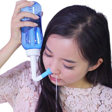Neti Pot GLAMZA 300ml Sinus Rinse Bottle - Includes x1 Adult Nasal Rinse & x1 Child Nasal Wash Attachment for Complete Nasal Irrigation (300ml)