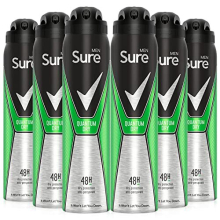Men Anti-Perspirant Quantum Deodorant, 250 ml, Pack of 6