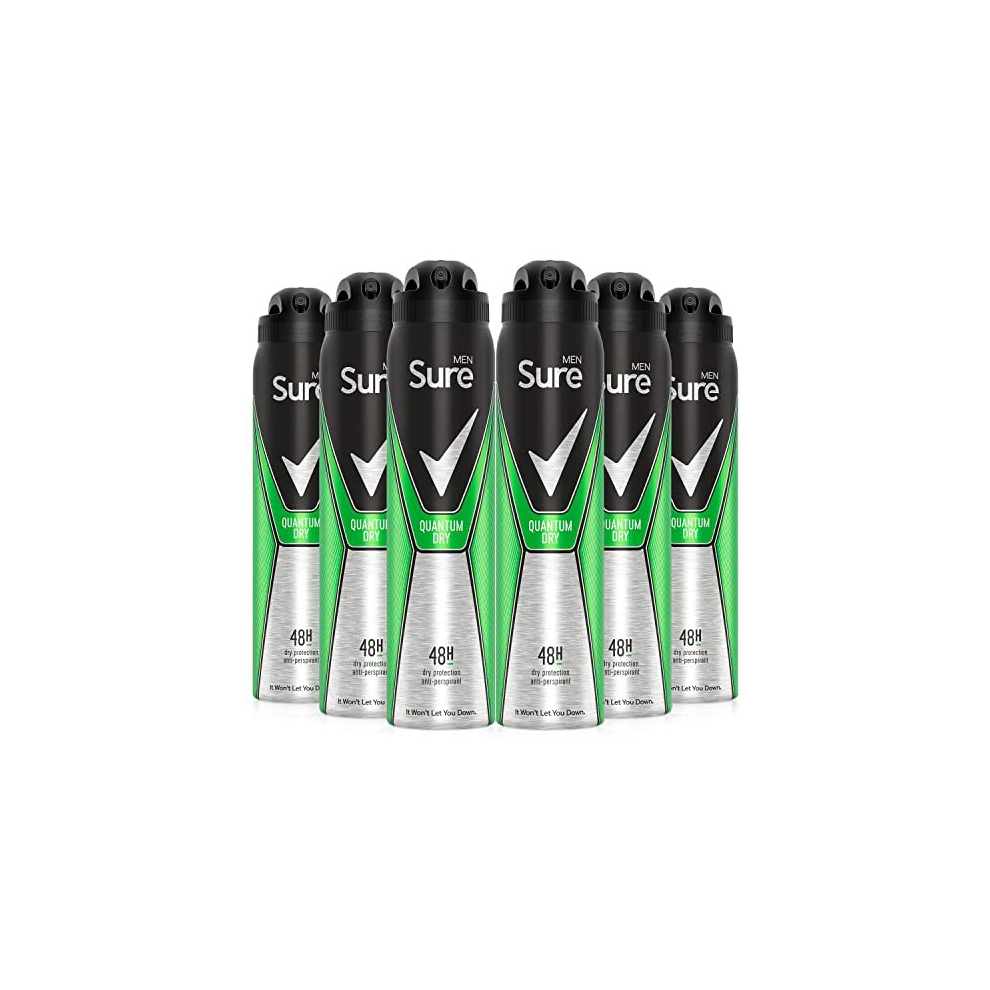 Men Anti-Perspirant Quantum Deodorant, 250 ml, Pack of 6