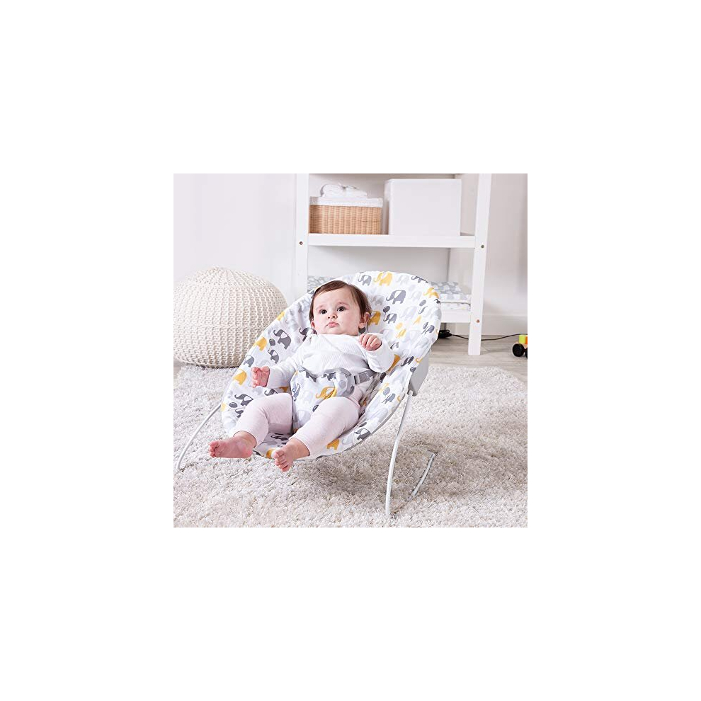 Bambino Bouncer Bounce Chair with Elephant Pattern