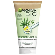 Gel Cream, Moisturising with Organic Hemp, Regenerates Sensitive Skin, with Vitamin E, Vegan Formula, Certified Natural Cosmetics, Intensive Moisture,