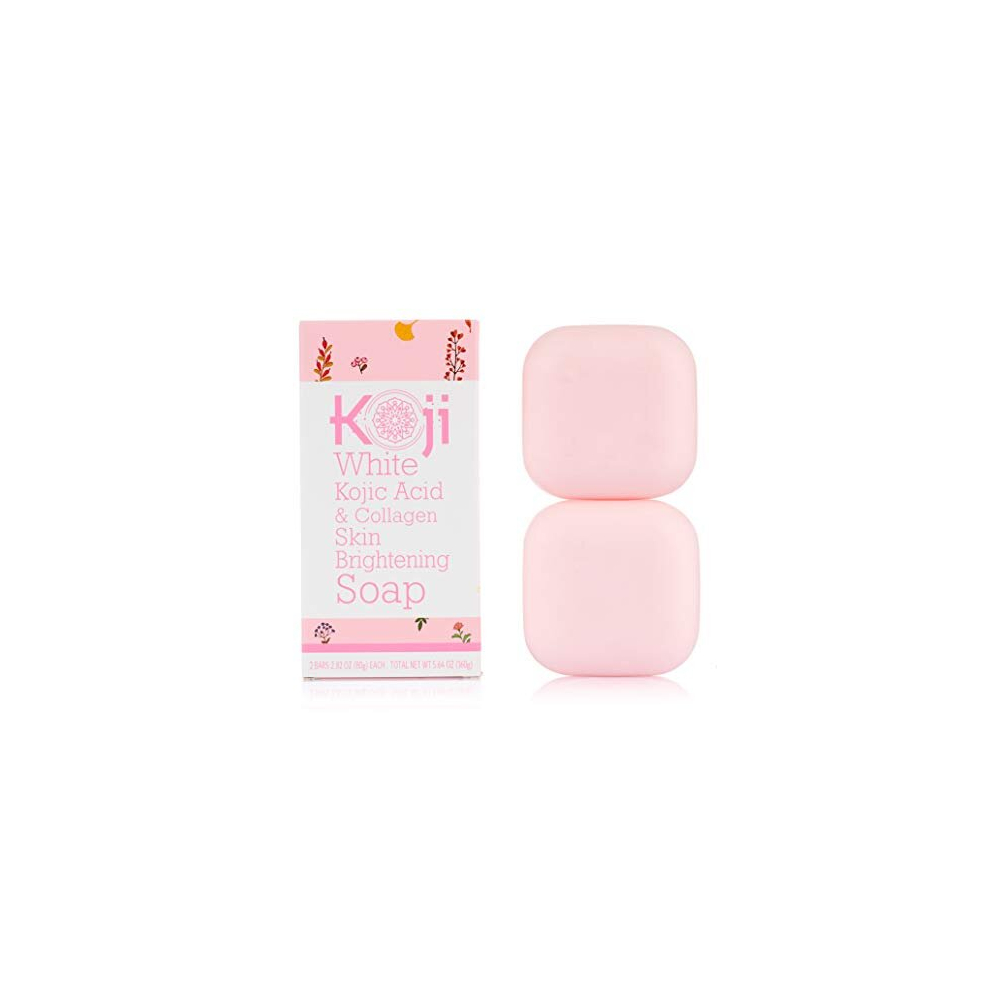 Kojic Acid & Collagen Skin Brightening Soap for Face Moisturizer & Natural Glowing Skin, Reduces the Appearance of Dark Spots, Acne Scars & Wrinkles,