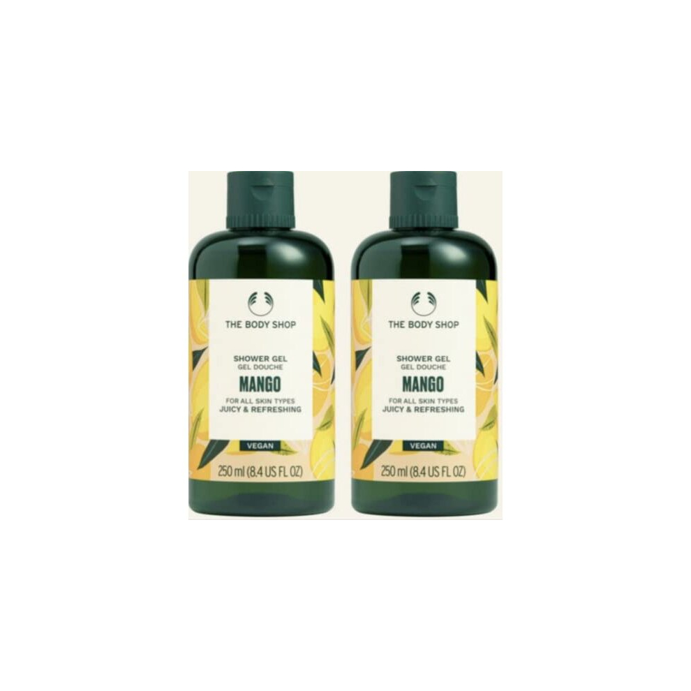 Vegan Mango Shower Gel 250ml Twin Pack (New)