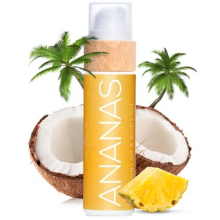 ANANAS tanning accelerator - organic tanning oil with vitamin E & pineapple scent for a quick, intensive tan - tanning enhancer for a rich chocolate