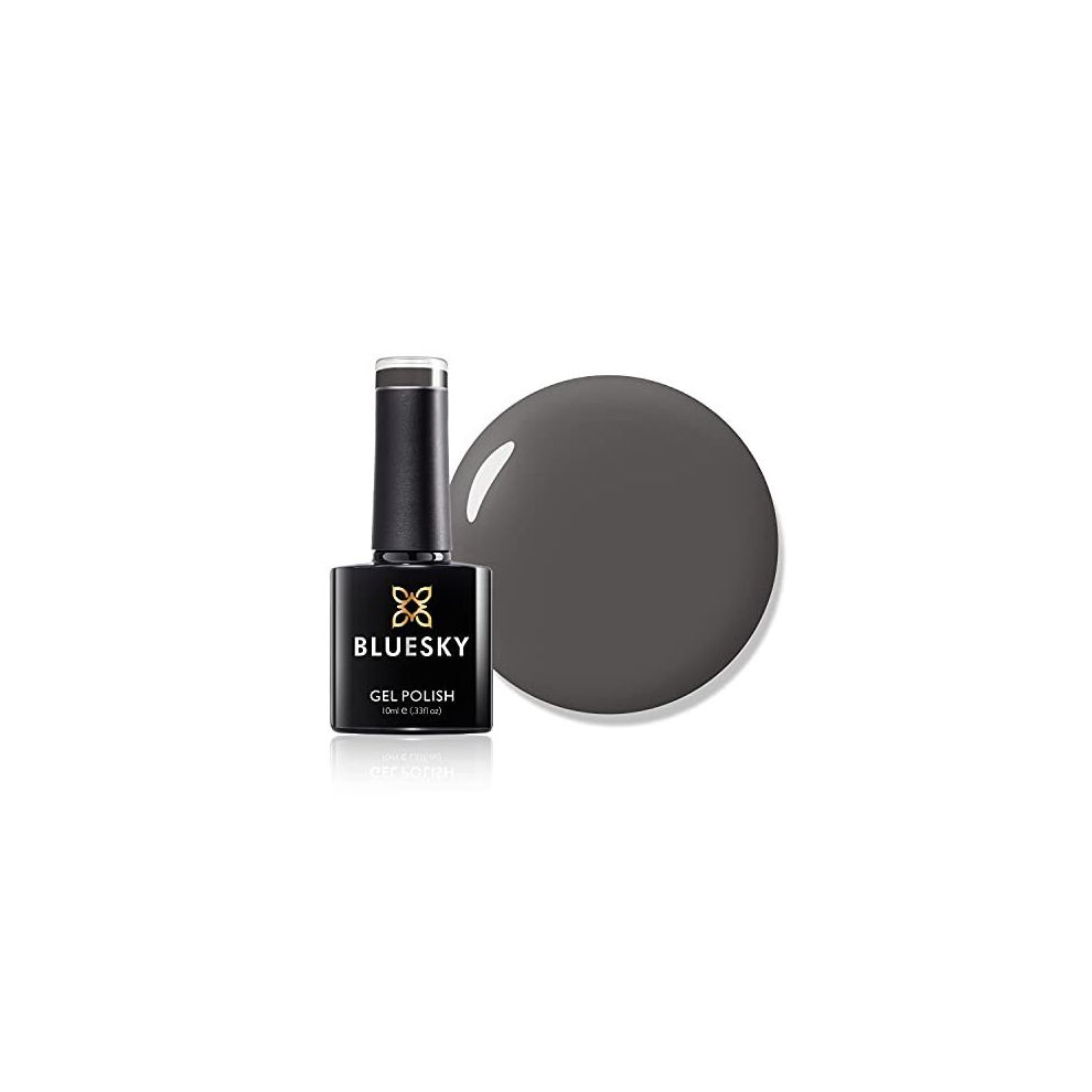 Bluesky Gel Nail Polish, Dark A086, Long Lasting, Chip Resistant, 10 Ml (Requires Drying Under Uv Led Lamp) Grey
