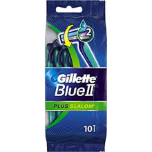 Blue II Plus Slalom Razor Pack of 10