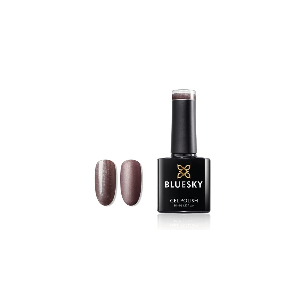 Gel Nail Polish, Mocha A008, Nude Glitter , 10 ml Long Lasting, Chip Resistant, 10 ml (Requires Drying Under UV LED Lamp)