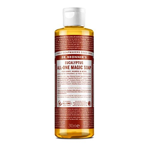 Dr Bronner's Dr. Bronner's Magic Soaps: Flüssige Castile-Seife, Eukalyptus 8 oz (3er Pack)