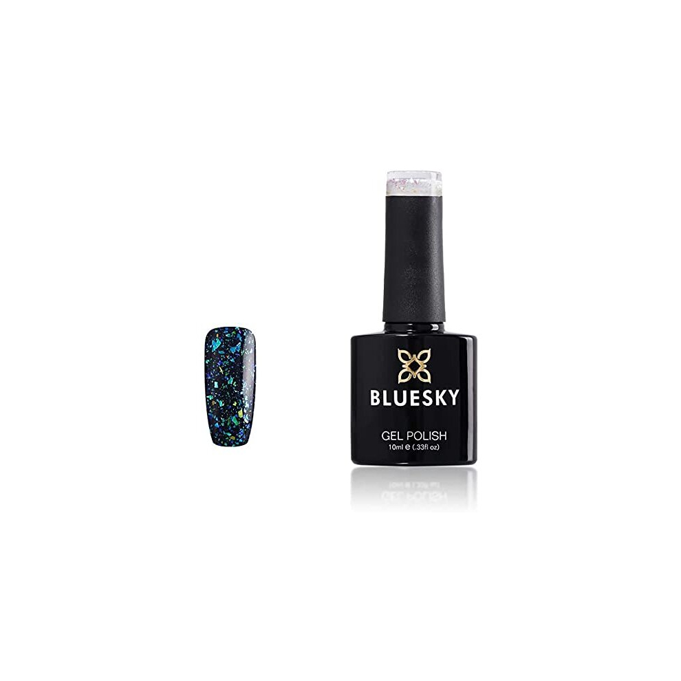 Gel Nail Polish, Galaxy 07, Cosmic Latte, Glitter, 10ml (Requires Curing Under UV LED Lamp)