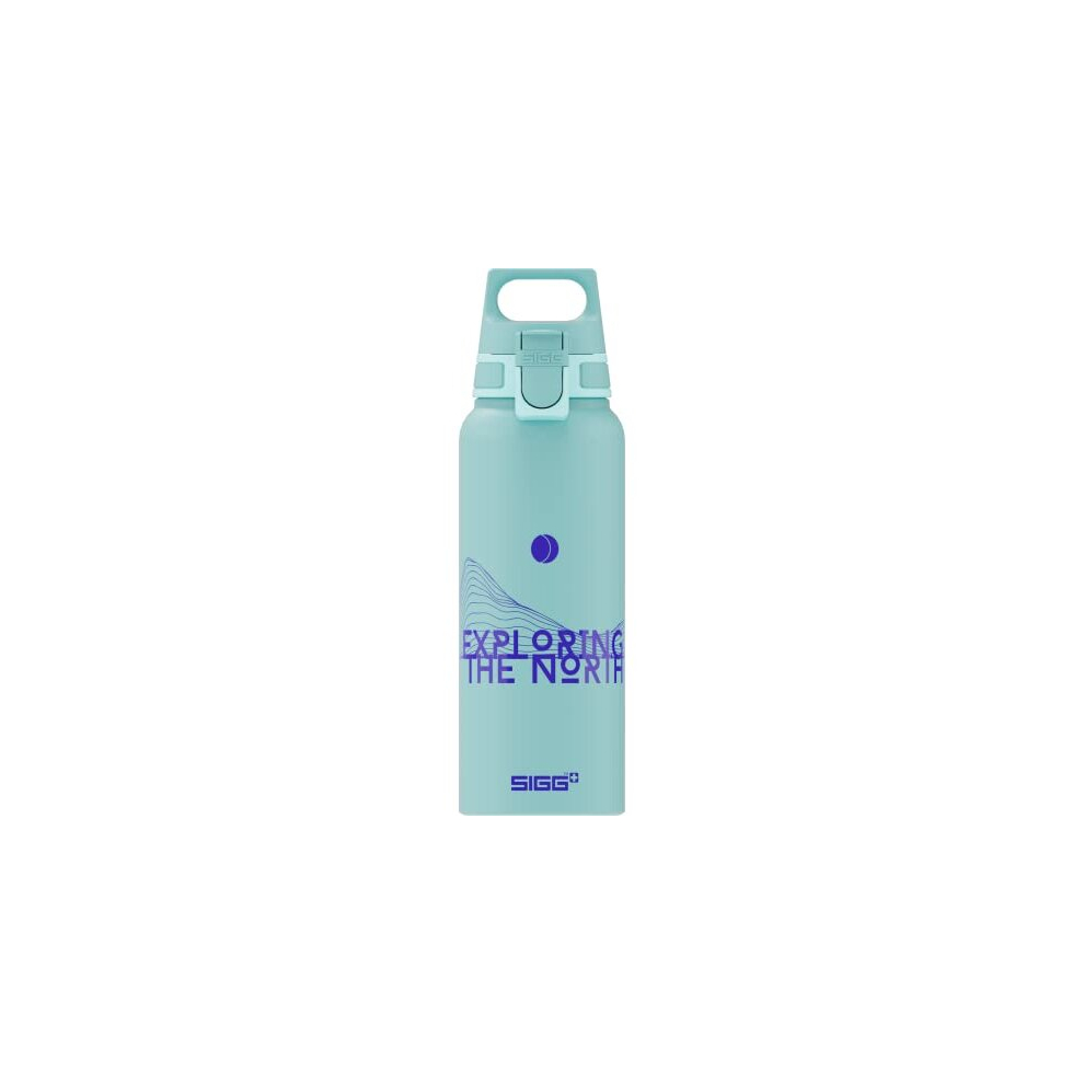 - Aluminium Water Bottle - WMB Pathfinder Glacier - Climate Neutral Certified - Suitable For Carbonated Beverages - Leakproof - Lightweight - BPA Free