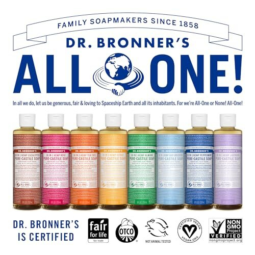 Dr Bronner's Dr. Bronner's Magic Soaps: Flüssige Castile-Seife, Eukalyptus 8 oz (3er Pack) 2