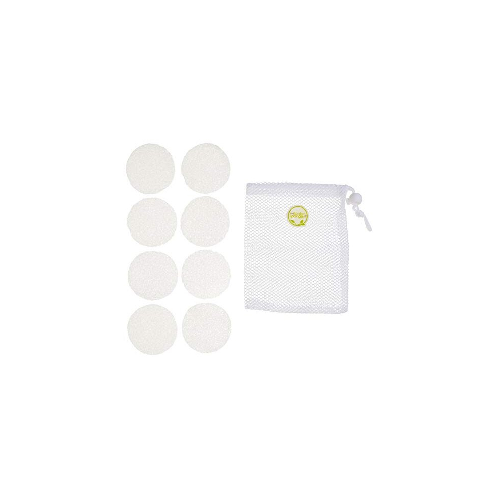 The Konjac Sponge Co 100% Pure Reusable Konjac Eye Cleansing Pads - Cleansing And Exfoliating