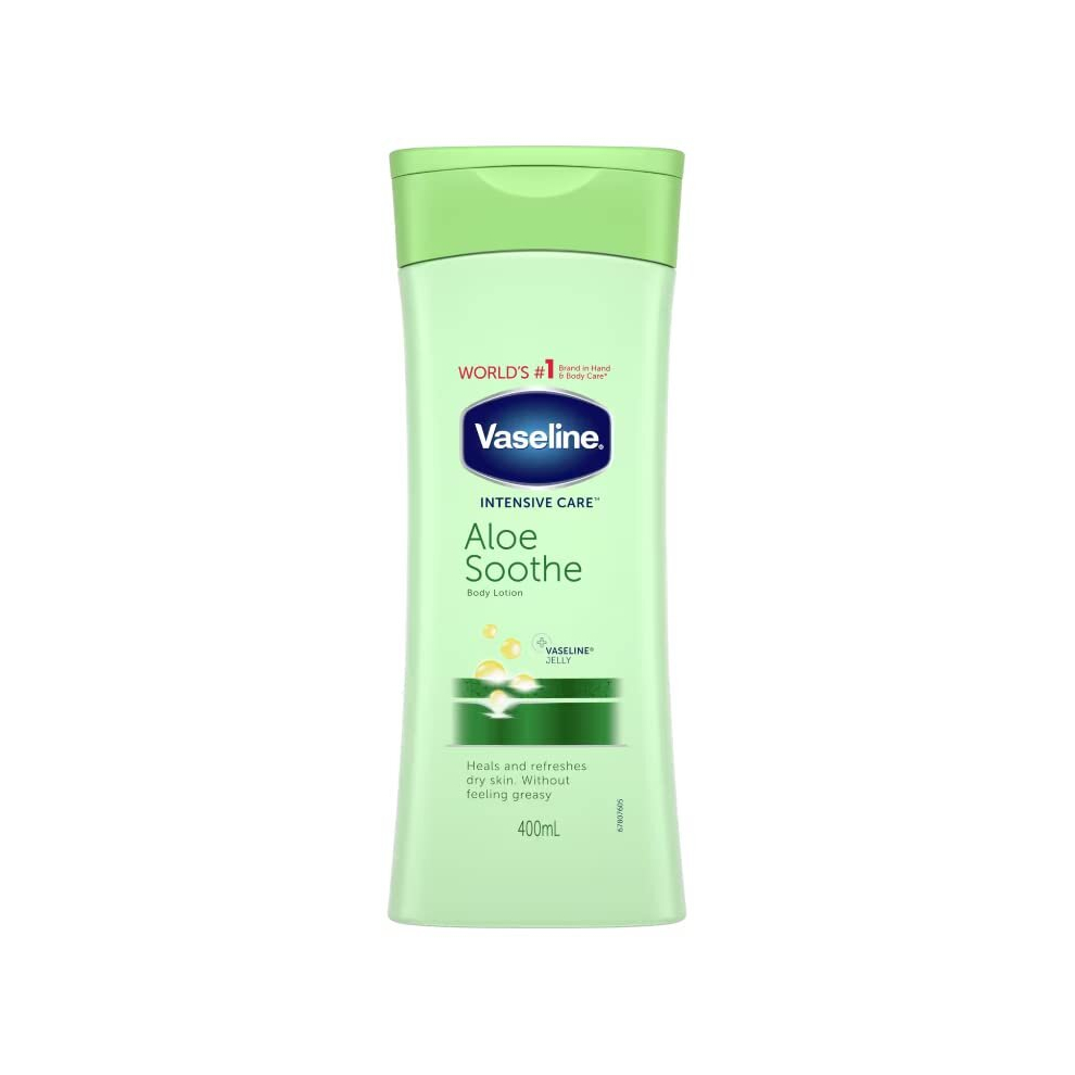 3Â x VASELINE INTENSIVE CARE BODY LOTIONÂ âÂ Aloe Soothe Soothes Dry, Chapped Skin 400Â ml